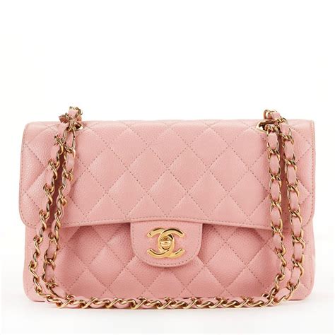 chanel flap bag light pink|pink Chanel classic bag.